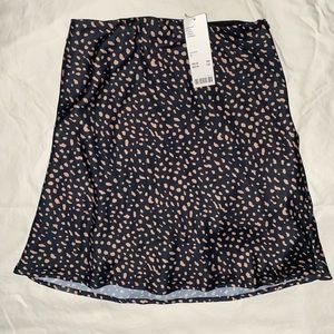 Urban Outfitters Polka Dot Satin Stretch Skirt